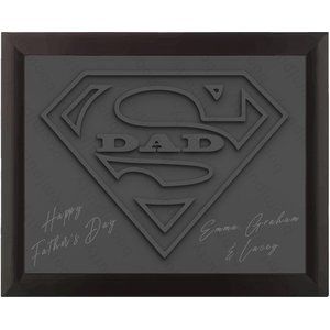 3D Super Dad Print (Message Optional)